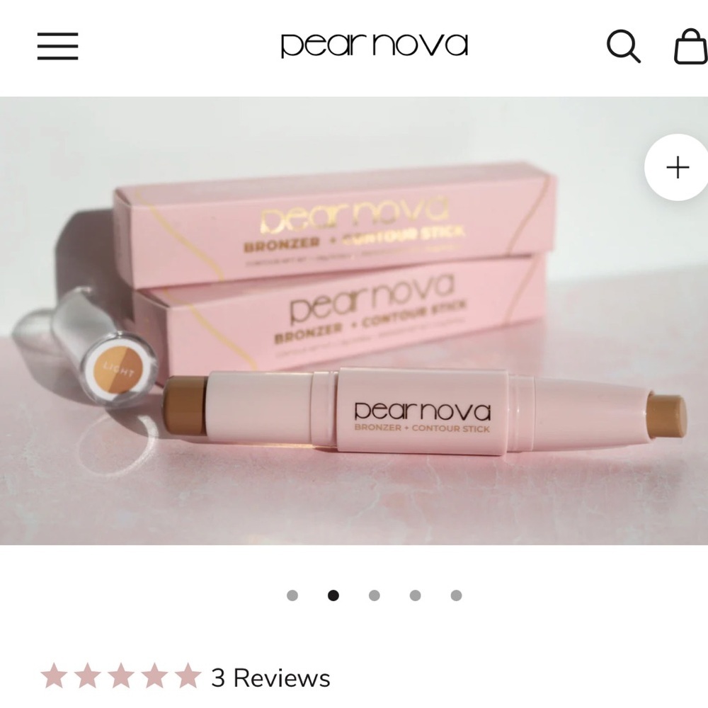 Pear Nova Bronzer and Contour Stick Light